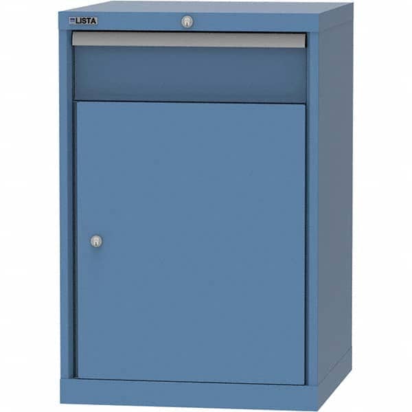 LISTA - 1 Drawer, 84 Compartment Bright Blue Steel Modular Storage Cabinet - Industrial Tool & Supply