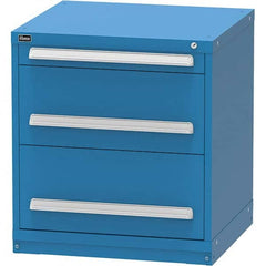 Vidmar - 3 Drawer, 344 Compartment Bright Blue Steel Modular Storage Cabinet - Industrial Tool & Supply