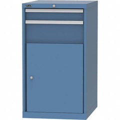 LISTA - 4 Drawer, 99 Compartment Bright Blue Steel Modular Storage Cabinet - Industrial Tool & Supply