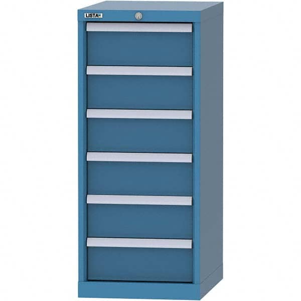 Modular Steel Storage Cabinet: 16-29/32″ Wide, 22-1/2″ Deep, 39-13/32″ High 440 lb Capacity, 6 Drawer