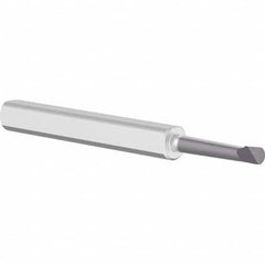 Criterion - 0.14" Min Bore Diam, 3/4" Max Bore Depth, 1/4" Shank Diam, Boring Bar - Industrial Tool & Supply