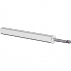 Criterion - 0.06" Min Bore Diam, 0.3" Max Bore Depth, 1/8" Shank Diam, Boring Bar - Industrial Tool & Supply