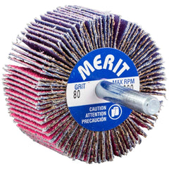 Merit Abrasives - Mounted Flap Wheels Abrasive Type: Coated Outside Diameter (Inch): 2 - Industrial Tool & Supply