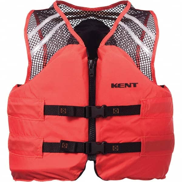 Kent - Life Jackets & Vests Type: Mesh Vest Size: Large - Industrial Tool & Supply