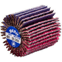 Merit Abrasives - 1 x 1" 60 Grit Ceramic Alumina Unmounted Flap Wheel - Industrial Tool & Supply