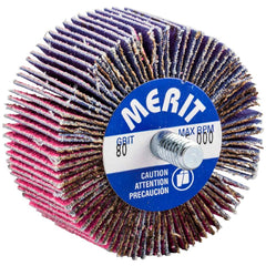 Merit Abrasives - 2 x 1" 80 Grit Ceramic Alumina Unmounted Flap Wheel - Industrial Tool & Supply