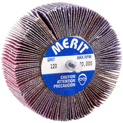 Merit Abrasives - 3 x 1" 120 Grit Ceramic Alumina Unmounted Flap Wheel - Industrial Tool & Supply