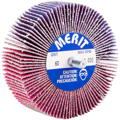 Merit Abrasives - 3 x 1" 60 Grit Ceramic Alumina Unmounted Flap Wheel - Industrial Tool & Supply