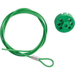 Brady - Cable Lockouts Cable Length (Feet): 4.917 Number of Lockout Points: 8 - Industrial Tool & Supply