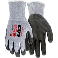 MCR Safety - Size M, ANSI Cut Lvl A4, Polyurethane Coated Cut Resistant Gloves - Industrial Tool & Supply