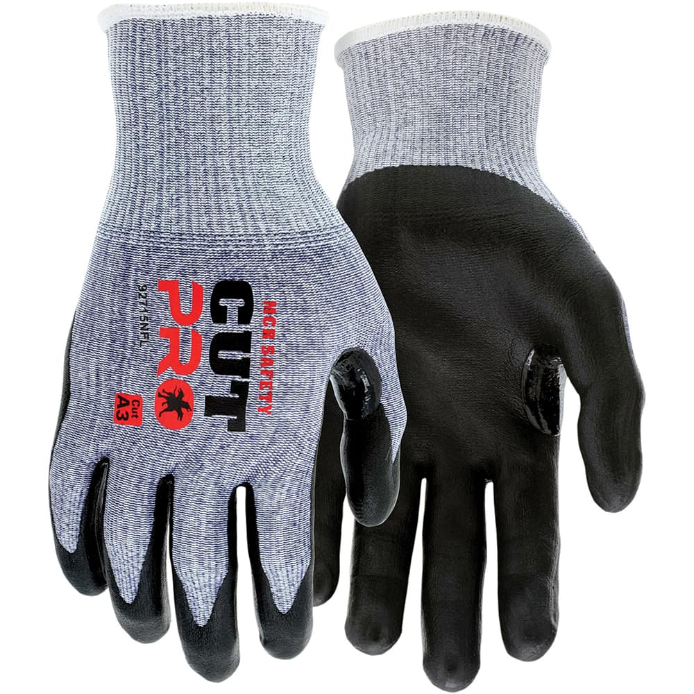 MCR Safety - Size M, ANSI Cut Lvl A3, Puncture Lvl 4, Abrasion Lvl 4, Nitrile Coated Cut & Puncture Resistant Gloves - Industrial Tool & Supply