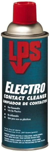 LPS - 14 Ounce Aerosol Contact Cleaner - 22 kV Dielectric Strength, Nonflammable, Plastic Safe - Industrial Tool & Supply