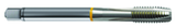 16193 2B 3-Flute Cobalt Yellow Ring Spiral Point Plug Tap-Bright - Industrial Tool & Supply