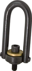 Jergens - 4,000 Lb Load Capacity Safety Engineered Center Pull Hoist Ring - 60 Ft/Lb Torque, 5/8 - 11 Thread, Alloy Steel - Industrial Tool & Supply