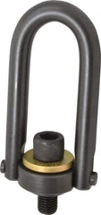 Jergens - 5,000 Lb Load Capacity Safety Engineered Center Pull Hoist Ring - 100 Ft/Lb Torque, 3/4 - 10 Thread, Alloy Steel - Industrial Tool & Supply