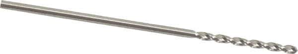Guhring - 1mm 130° High Speed Steel Jobber Drill - Bright Finish, Right Hand Cut, Parabolic Flute, Straight Shank, 1-11/32" OAL, Standard Point - Industrial Tool & Supply