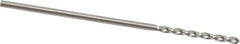 Guhring - 1mm 130° High Speed Steel Jobber Drill - Bright Finish, Right Hand Cut, Parabolic Flute, Straight Shank, 1-11/32" OAL, Standard Point - Industrial Tool & Supply