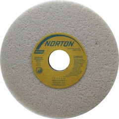 Norton - 7" Diam x 1-1/4" Hole x 1/2" Thick, H Hardness, 46 Grit Surface Grinding Wheel - Aluminum Oxide, Type 1, Coarse Grade, 3,600 Max RPM, Vitrified Bond, No Recess - Industrial Tool & Supply