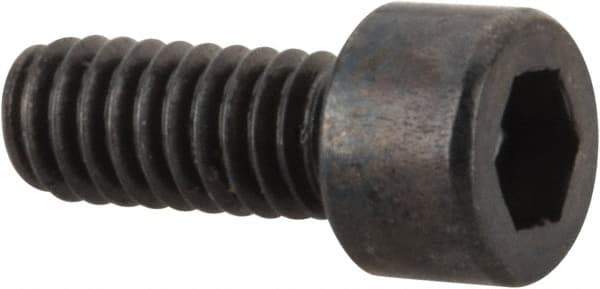 Made in USA - #1-72 UNF Hex Socket Drive, Socket Cap Screw - Alloy Steel, Black Oxide Finish, Fully Threaded, 3/16" Length Under Head - Industrial Tool & Supply