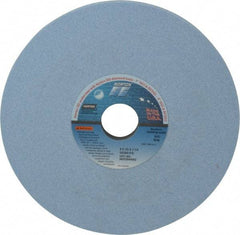 Norton - 8" Diam x 1-1/4" Hole x 1/2" Thick, I Hardness, 60 Grit Surface Grinding Wheel - Ceramic, Type 1, Medium Grade, 3,600 Max RPM, Vitrified Bond, No Recess - Industrial Tool & Supply