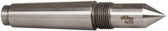 Riten - 1" Head Diam, Steel Long Point Solid Dead Center - 4MT Morse Taper, 1" Point Diam, 2-1/4" Point Length - Industrial Tool & Supply