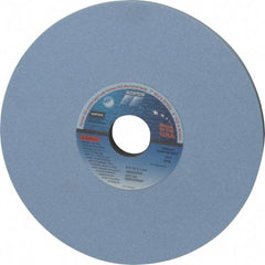 Norton - 8" Diam x 1-1/4" Hole x 1/2" Thick, K Hardness, 80 Grit Surface Grinding Wheel - Ceramic, Type 1, Medium Grade, 3,600 Max RPM, Vitrified Bond, No Recess - Industrial Tool & Supply