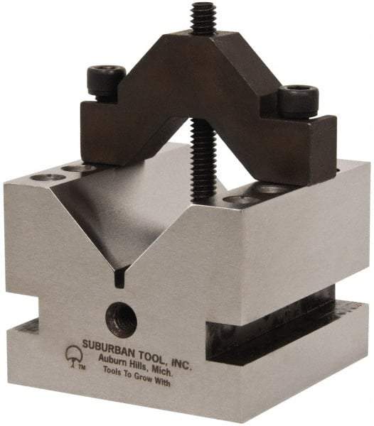 Suburban Tool - 1-5/8" Max Capacity, 90° Angle, Hardened Steel V-Block - 2-1/2" Long x 2-1/2" Wide x 2" High, Sold as Individual - Industrial Tool & Supply