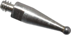 Mitutoyo - 1mm Ball Diam, Steel, Ball Test Indicator Contact Point - 8.5mm Contact Point Length, Use with Mitutoyo 513 Series Dial Test Indicators - Industrial Tool & Supply