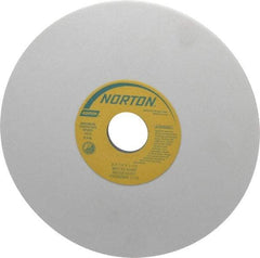 Norton - 8" Diam x 1-1/4" Hole x 1/4" Thick, K Hardness, 150 Grit Surface Grinding Wheel - Aluminum Oxide, Type 1, Very Fine Grade, 3,600 Max RPM, Vitrified Bond, No Recess - Industrial Tool & Supply