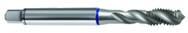M10x1.5 6H 3-Flute PM Cobalt Blue Ring Semi-Bottoming 40 degree Spiral Flute Tap-Bright - Industrial Tool & Supply