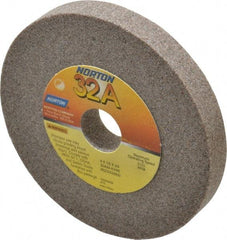 Norton - 80 Grit Aluminum Oxide Type 1 Internal Grinding Wheel - 4" Diam x 3/4" Hole x 1/2" Thick, 8,120 Max RPM, Type 1 Medium Grade, K Hardness, Vitrified Bond, No Recess - Industrial Tool & Supply