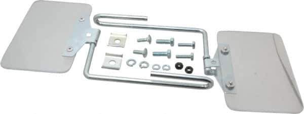 Baldor - Polycarbonate Flat Unlighted Eye Shield - 4" Wide x 6" Long x 1/8" Thick, Direct Mount Base - Industrial Tool & Supply