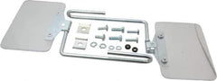 Baldor - Polycarbonate Flat Unlighted Eye Shield - 4" Wide x 6" Long x 1/8" Thick, Direct Mount Base - Industrial Tool & Supply