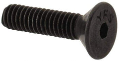 Value Collection - #4-48 UNF Hex Socket Drive, Flat Screw - Alloy Steel, Black Oxide Finish, Fully Threaded, 1/2" OAL - Industrial Tool & Supply