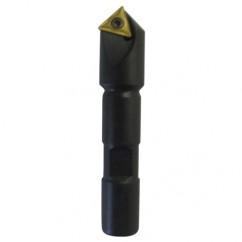 90° Point- 0.047" Min- 0.5" SH- Indexable Countersink & Chamfering Tool - Industrial Tool & Supply