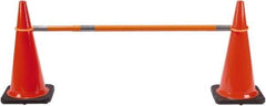 PRO-SAFE - 2" High Polypropylene Cone Bar - 3 Lb, Orange - Industrial Tool & Supply