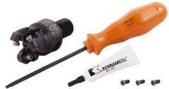Kennametal - 1-1/4" Cutting Diam, 1-1/4" Max Depth of Cut, Modular Connection Indexable Copy End Mill - 4 Inserts, RP.T 43.. Insert, KSRM Toolholder, Through Coolant - Industrial Tool & Supply
