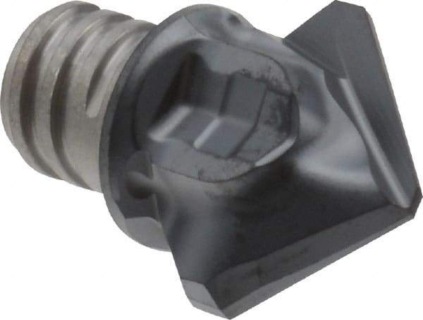 Iscar - MM HDF Grade IC908 Carbide Chamfer Milling Tip Insert - TiAlN Finish, 2 Flutes, 15.7mm Cutting Diam, 14mm Extension - Industrial Tool & Supply