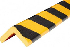 PRO-SAFE - Polyurethane Foam Type H Corner Guard - Yellow/Black, 1" High Side - Industrial Tool & Supply