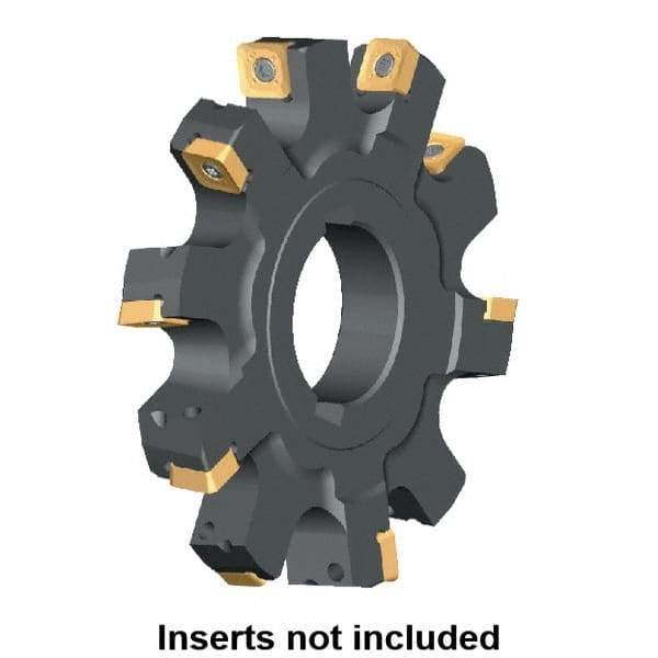 Kennametal - Arbor Hole Connection, 0.7807" Cutting Width, 2.5669" Depth of Cut, 200mm Cutter Diam, 1.9685" Hole Diam, 18 Tooth Indexable Slotting Cutter - KSSS Toolholder, SD.T 1204.. Insert, Neutral Cutting Direction - Industrial Tool & Supply