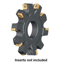 Kennametal - Arbor Hole Connection, 0.6232" Cutting Width, 2.054" Depth of Cut, 160mm Cutter Diam, 1.5748" Hole Diam, 12 Tooth Indexable Slotting Cutter - KSSS Toolholder, SP.T 10T3.. Insert, Neutral Cutting Direction - Industrial Tool & Supply