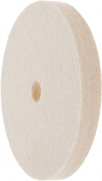 Value Collection - 4" Diam x 1/2" Thick Unmounted Buffing Wheel - 1 Ply, Polishing Wheel, 1/2" Arbor Hole, Soft Density - Industrial Tool & Supply