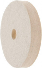 Value Collection - 3" Diam x 1/2" Thick Unmounted Buffing Wheel - 1 Ply, Polishing Wheel, 1/2" Arbor Hole, Medium Density - Industrial Tool & Supply