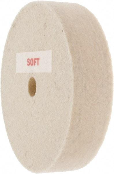 Value Collection - 4" Diam x 1" Thick Unmounted Buffing Wheel - 1 Ply, Polishing Wheel, 1/2" Arbor Hole, Medium Density - Industrial Tool & Supply