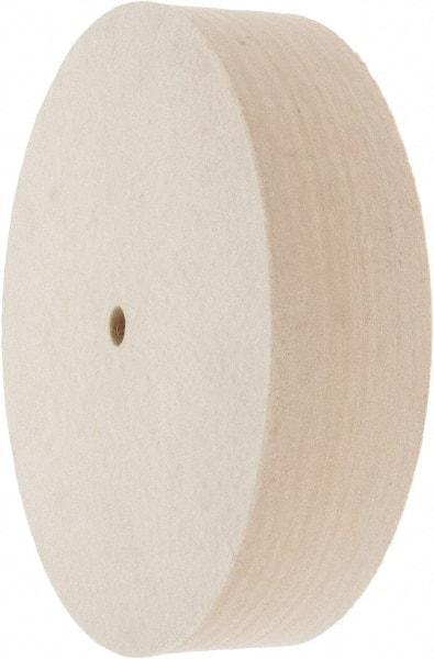 Value Collection - 8" Diam x 2" Thick Unmounted Buffing Wheel - 1 Ply, Polishing Wheel, 1/2" Arbor Hole, Medium Density - Industrial Tool & Supply