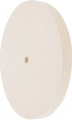 Value Collection - 8" Diam x 3/4" Thick Unmounted Buffing Wheel - 1 Ply, Polishing Wheel, 1/2" Arbor Hole, Medium Density - Industrial Tool & Supply