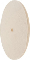 Value Collection - 8" Diam x 1/4" Thick Unmounted Buffing Wheel - 1 Ply, Polishing Wheel, 1/2" Arbor Hole, Hard Density - Industrial Tool & Supply