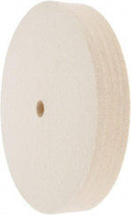Value Collection - 6" Diam x 1" Thick Unmounted Buffing Wheel - 1 Ply, Polishing Wheel, 1/2" Arbor Hole, Medium Density - Industrial Tool & Supply