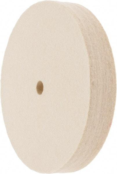 Value Collection - 6" Diam x 1" Thick Unmounted Buffing Wheel - 1 Ply, Polishing Wheel, 1/2" Arbor Hole, Soft Density - Industrial Tool & Supply