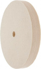 Value Collection - 6" Diam x 3/4" Thick Unmounted Buffing Wheel - 1 Ply, Polishing Wheel, 1/2" Arbor Hole, Hard Density - Industrial Tool & Supply